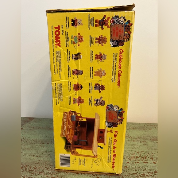Vintage 1984 TOMY Get Along Gang Clubhouse Caboose Toy & Original Box - Picture 11 of 11
